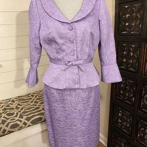 London Times formal lilac skirt suit - Sz 8
